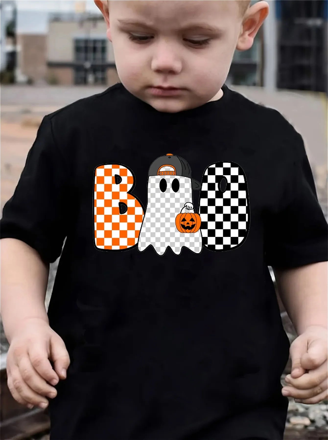 Boys Halloween Ghost Tee